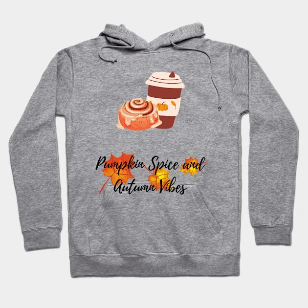 Hello Autumn Pumpkin Spice and Autumn Vibes Hoodie by EndlessDoodles